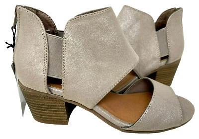 Sandalias de tacón alto Sonoma Goods For Life Newf color topo/cuña para mujer talla: 9 181J Foto 1 de 4