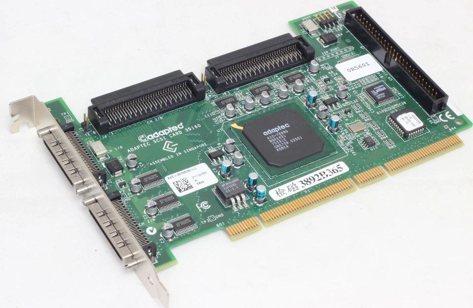 Dell Adaptec ASC-39160 Dell3 Dual Channel Ultra160 SCSI PCI-X CARD 0360MG 0R5601 - Image 1 of 1