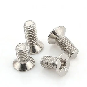 M3 M4 M5 vite macchina testa piatta Phillips vite elettronica ni-placcate & zinco bianco - Foto 1 di 4