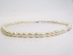 Collana di perle donna bianca - vintage - L. 630 mm - Foto 1 di 5