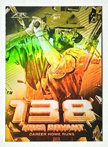 2020 Topps Fire Kris Bryant Shattering Stats Gold Foil Refractor SP Insert #SS-7