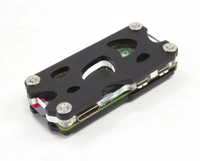 C4Labs Nucleus Zero Black Ice Case for Raspberry Pi Zero & Zero Wireless  - Image 1 of 4
