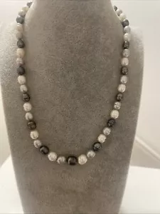 HONORA 925 STERLING SILVER, MULTICOLOR GENUINE PEARL BEAD NECKLACE 19" - Picture 1 of 5