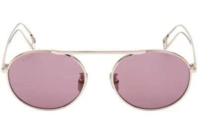 Gafas de sol Tod's TO346 32Y oro claro redondo aviador marco de metal 54-19-140 Foto 1 de 4