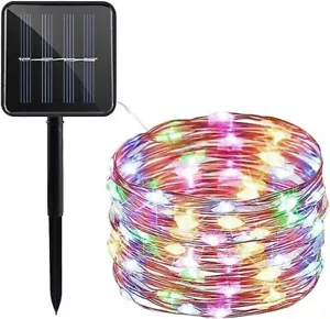 Solar String Lights Waterproof Copper Wire Fairy Lights for Garden Outdoor Decor - Picture 1 of 31