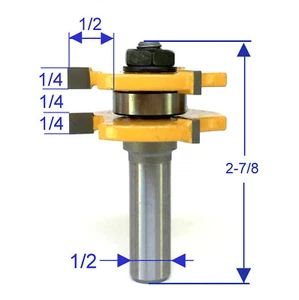 1PC 1/2" Shank Tongue & Groove Assembly Router Bit sct-888 - Picture 1 of 12