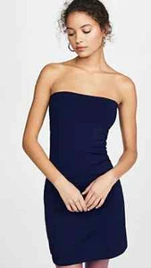 NWT $98 Susana Monaco Strapless Core Tube Dress Midnight Blue XS - Picture 1 of 6