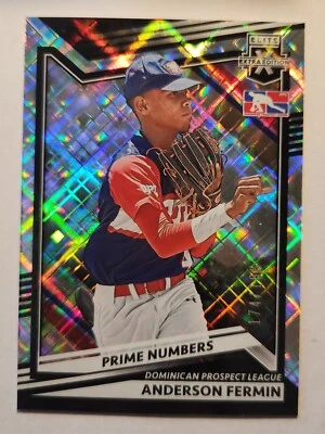 2022 Panini Elite Extra Edition - Prime Numbers A #179 Anderson Fermin /185 (RC) - Image 1 of 2