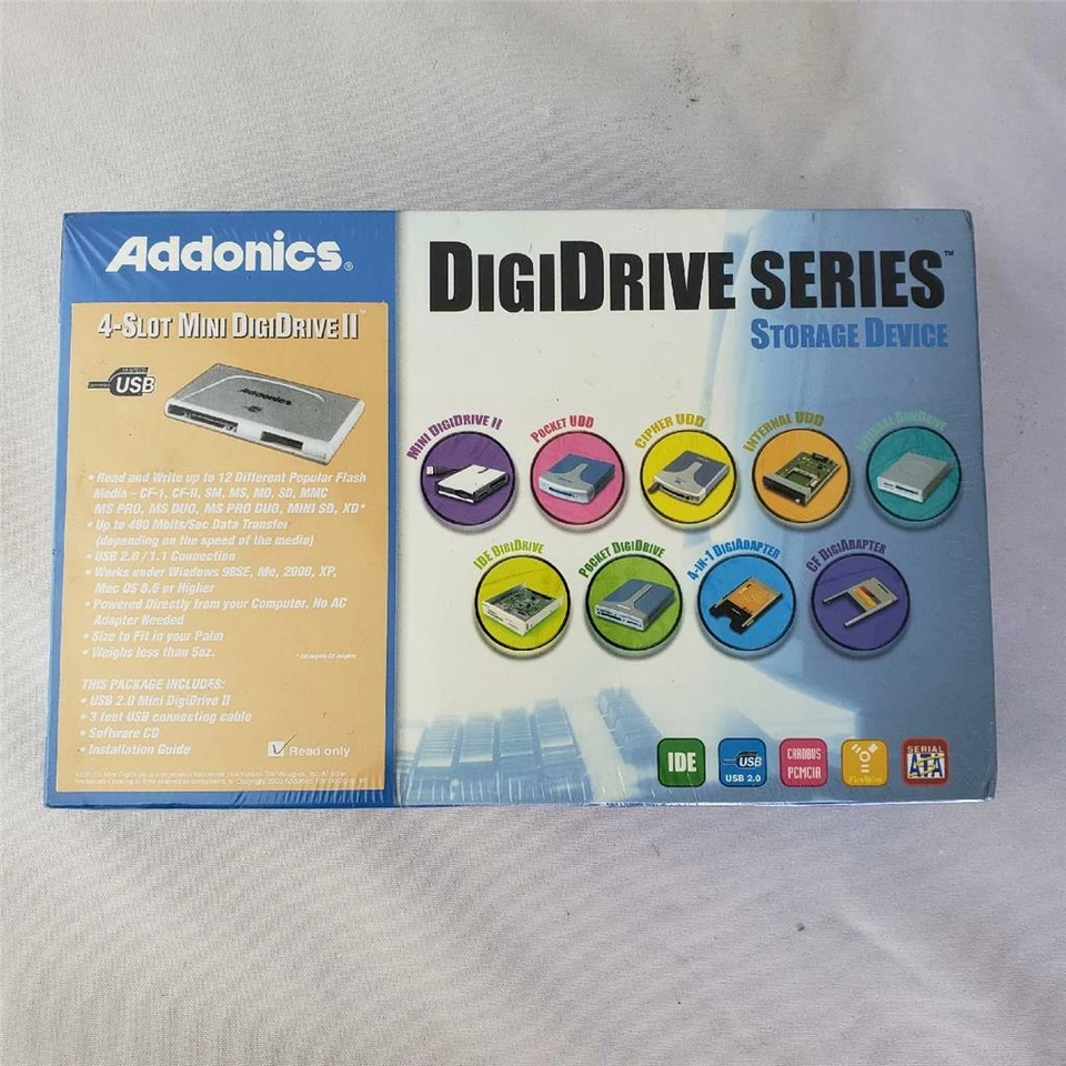 = Addonics Digidrive Series 4-Slot Mini DigiDrive II Storage Device USB NEW - Image 1 of 4