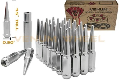 5 Lug 雪佛兰 Blazer S-10 Impala Camaro Corvette 20 件 12x1.5 Spike Lug Nuts  — 第 1/4 张图片