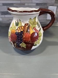 Style Eyes Baum Bros Elfenbein Keramik Steinzeug Krug Obst Mediterran Herbst  - Bild 1 von 5