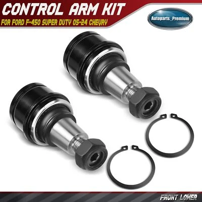 2Pcs Front Lower Suspension Ball Joint for Ford F-450 Super Duty Chevrolet GMC - Image 1 of 4