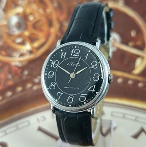 Reloj Pulsera Vintage URSS RAKETA Esfera Negra Raro Soviético 2609.HA - Imagen 1 de 18