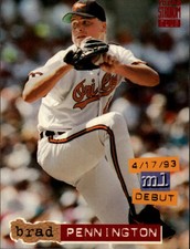 1994 Stadium Club Baseball #17 Brad Pennington
