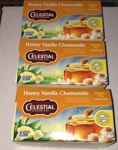 3X Celestial Seasonings Honey Vanilla Chamomile Tea Exp 10/26 - Picture 1 of 6