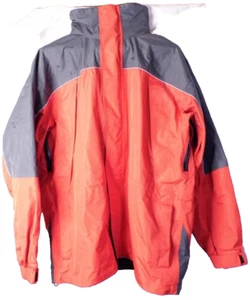 Coat VTG Marlboro Hooded Heavy Red/Gray Mens Winter Weatherproof Sz Large NWOT - Picture 1 of 12