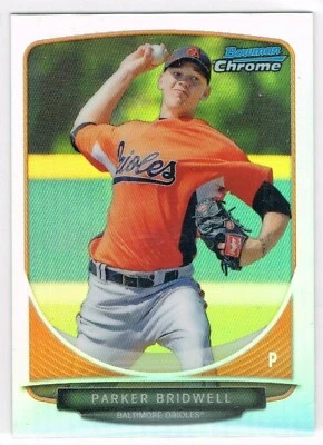 2013 Bowman Chrome Mini Refractor Parker Bridwell #109/125 - Image 1 of 2