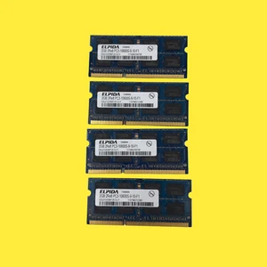 Lot Of 4 Elpida 2GB 2Rx8 PC3-10600S-9-10-F1 EBJ21UR8FU0-DJ-F #055 Z64/103 - Picture 1 of 5