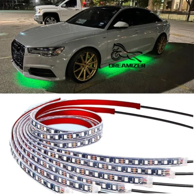 Tira de luces LED para Dodge Charger Challenger Underglow música neón bluetooth Foto 1 de 4