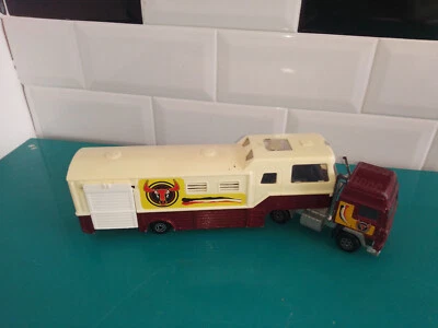 1003245 miniature camion Majorette volvo 1/60 transport bétail taureau - Photo 1/4