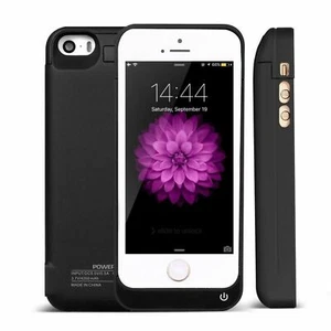 COQUE CHARGEUR BATTERIE EXTERNE HOUSSE SUPPORT IPHONE 4S 5S 5C 6/6S 7/8 4200mAh - Photo 1/24