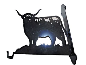 Hanging basket / lead hook highland cow  on fixing frame - Picture 1 of 5