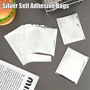 200Pcs Aluminum Foil Small Seal Bag Storage Bags  For Handmade Jewelry Badge - Picture 1 of 12