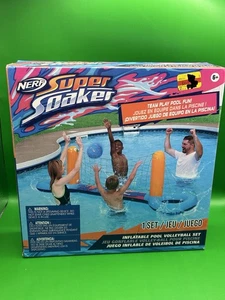 Nerf Super Soaker Set Pallavolo Piscina Gonfiabile Galleggiante con Rete e Palla - Foto 1 di 7