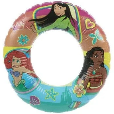 Tubo/Anillo de Natación Princesa Disney, 19"D Características Princesas Moana, Bella y Ariel Foto 1 de 4