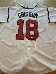 Vaughn Grissom Signed Autographed Atlanta Braves Jersey PSA/DNA - Picture 1 of 3