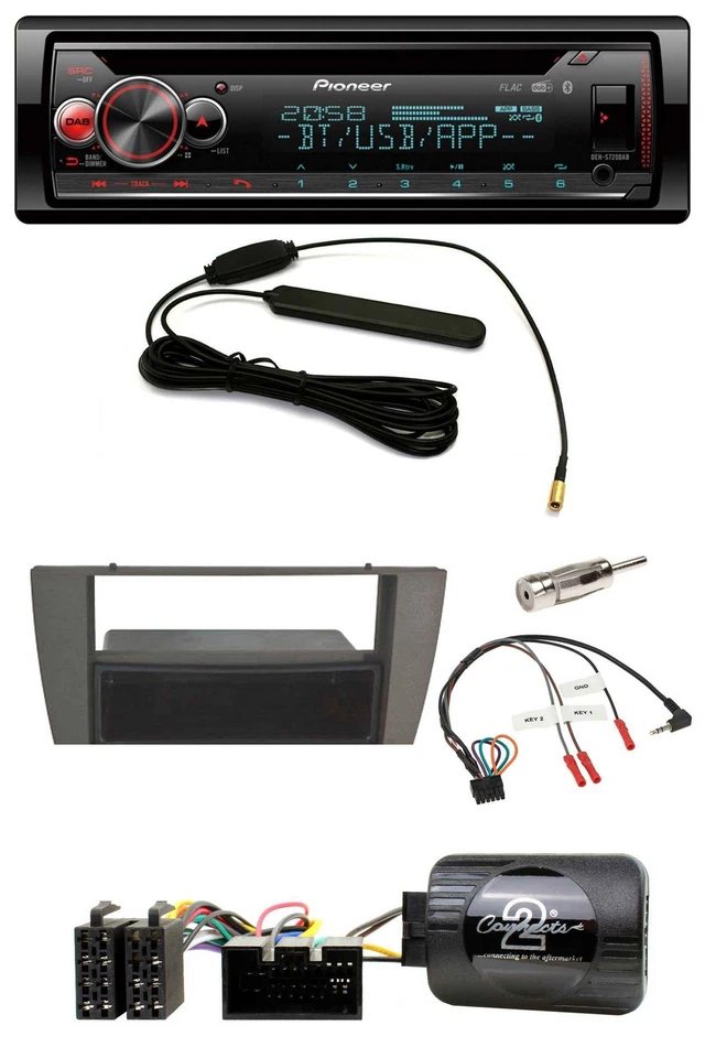 Pioneer USB DAB Lenkrad Bluetooth CD Autoradio für Jaguar X-Type S-Type 2003-200 - Bild 1 von 4