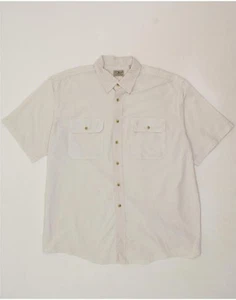 L.L.BEAN Mens Short Sleeve Shirt XL White Nylon CM20 - Picture 1 of 4
