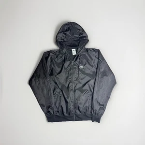 Nike Sportswear Windrunner Hooded Windbreaker Jacket Adult Men’s Medium Black - Picture 1 of 6