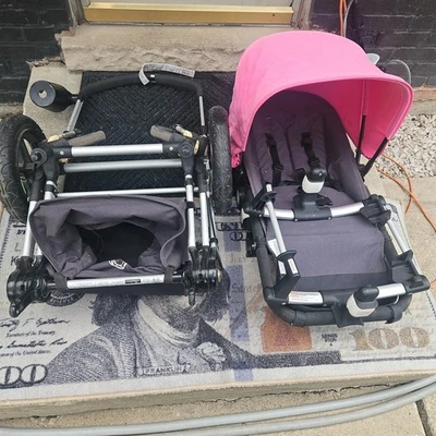 Bugaboo Cameleon 3 Pink Stroller Seat Attachment Dirty From Garage Deep Clean  - Image 1 of 4