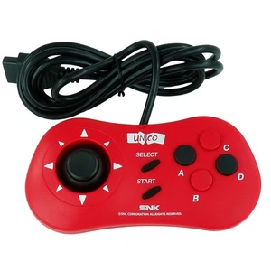 Neo Geo SNK AES CD Red Controller Gamepad with DB15 Supergun Connector NEW - Picture 1 of 3