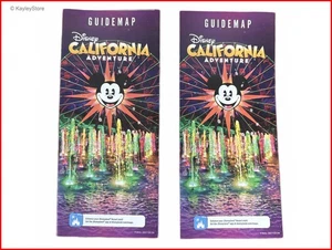 Disney California Adventure Guidemap Paar Selten Original Neuwertig Vintage! - Bild 1 von 10