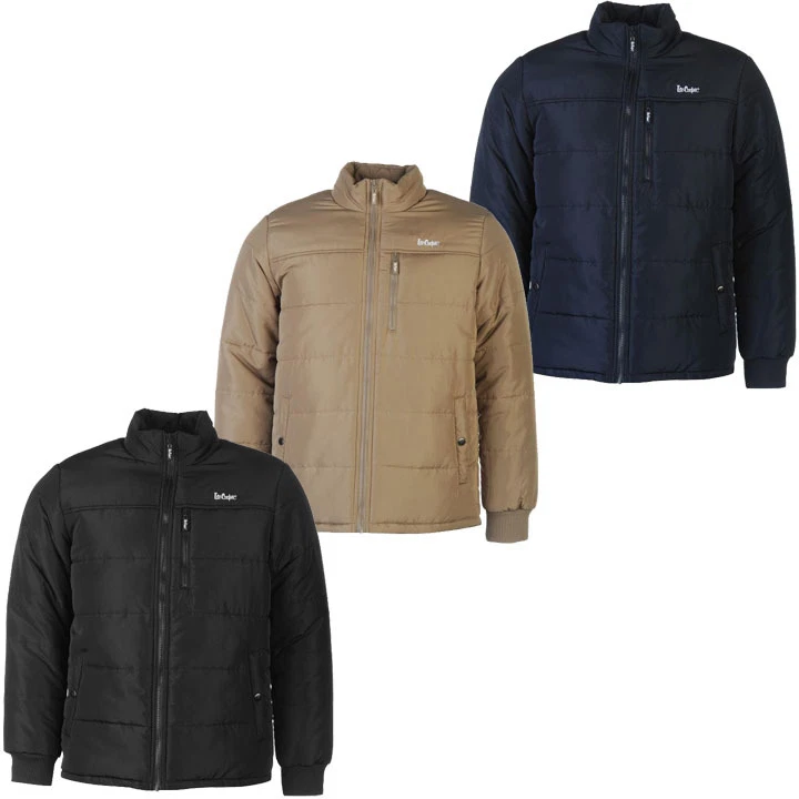 Lee Cooper Herren Solid Jacke Gr. S M L XL 2XL Winterjacke Paddet Jacke neu