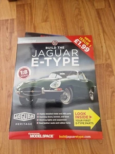 1/8 DEAGOSTINI BUILD YOUR OWN THE JAGUAR E-TYPE CAR ISSUE 1 INC PART - Picture 1 of 2