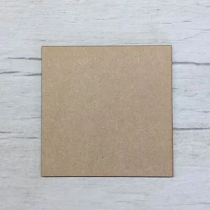 Square MDF Wood Base Wooden Blank Craft - Picture 1 of 5