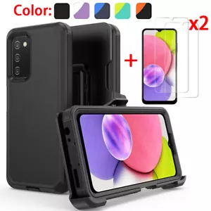 Für Samsung Galaxy A03S A13 A14 A23 A53 5G Hülle Robust Gürtelclip Handy Cover - Bild 1 von 21