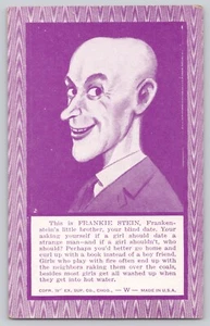 1941 Comic Ausstellungskarte Ex Sup Co Frankie Stein Your Blind Date Chicago IL - Bild 1 von 3