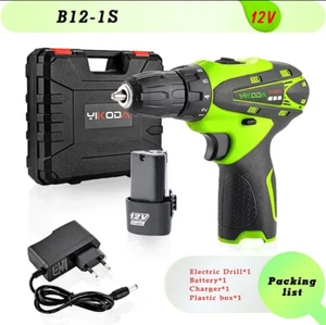 Taladro Eléctrico 12V, 25V Batería de Litio Recargable, Destornillador de Potenc - Imagen 1 de 6