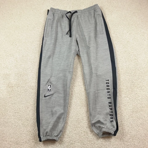 Nike Toronto Raptors Mens XL Pants Grey New CU0602-063 Dri Fit Cover
