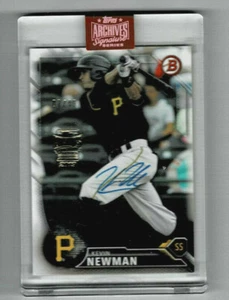 2019 ARCHIVES SIGNATURE 2016 BOWMAN #BP73 PIRATES KEVIN NEWMAN AUTO 07/48 - Picture 1 of 1