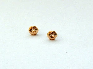 14KY GOLD THREADED EARRING BACKS/ PAIR OR SINGLES - Picture 1 of 18