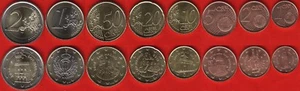 San Marino euro full set (8 coins): 1 cent - 2 euro 2006-2014 UNC - Picture 1 of 1