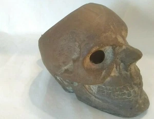 Bronze Skull Ashtray with Greek Makers Mark - Picture 1 of 6