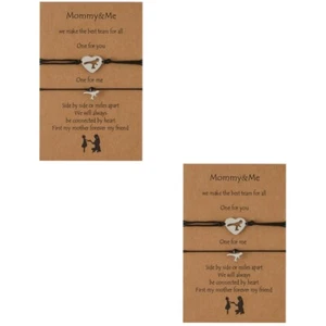 Knotenschnurarmband Mutter Armbänder Set Versprechensarmbänder - Bild 1 von 12