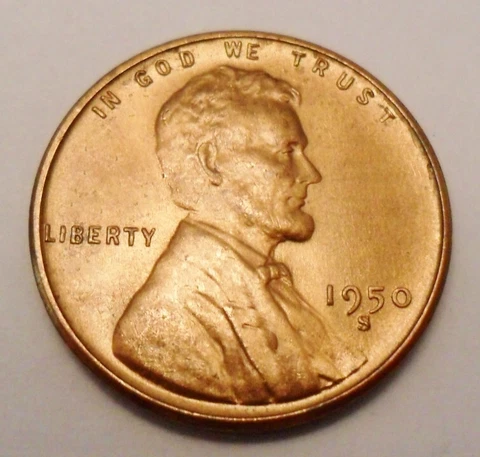 1950 S Lincoln Wheat Cent / Penny Coin   *FINE OR BETTER*  **FREE SHIPPING** Cover