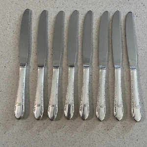 Lot Of 8 International Silverplate 1939 William Rogers REGENT Dinner Knives - Picture 1 of 5